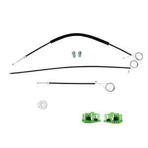 Kit de Elevalunas Delantero Derecho para BMW E46 Compact (Rueda+Cable+Clips de Plástico) - Product Image 2