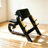 Banc de musculation commercial pour curls assis, station d'entraînement des biceps, banc d'entraînement des bras pour salle de sport, studio de fitness et salle d'entraînement