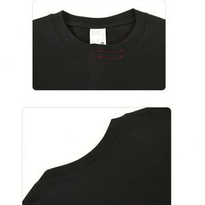 Camiseta de Punto Extra Grande Personalizada de 320g 100% Algodón para Hombre y Mujer, Transpirable, Ecológica, con Impresión de Logotipo y Texto Personalizado - Product Image 4