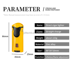 Encendedor de Cigarros Metálico Personalizado JOFI, Regalo Empresarial, Multifuncional, Portátil, Resistente al Viento, Inflable, con Soporte para Cigarros - Product Image 4