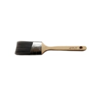 Meilleure vente DIY Grade Angle pinceau ensemble poils naturels manche en bois métallique virole OEM personnalisable pour la peinture murale