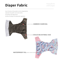 Happyflute – couche-culotte en tissu de poche lavable pour bébé, couche-culotte imperméable pour bébé, vente en gros
