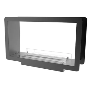 <span class=keywords><strong>Cheminée</strong></span> à gaz intérieure en acier autoportante de luxe moderne avec porte en verre de haute qualité <span class=keywords><strong>Insert</strong></span> à l'éthanol pour hôtels - Product Image 4