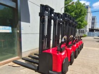 Chariot élévateur électrique robuste 4M 5M 6M 1,5t 2t 3t avec plateforme et poste de conduite