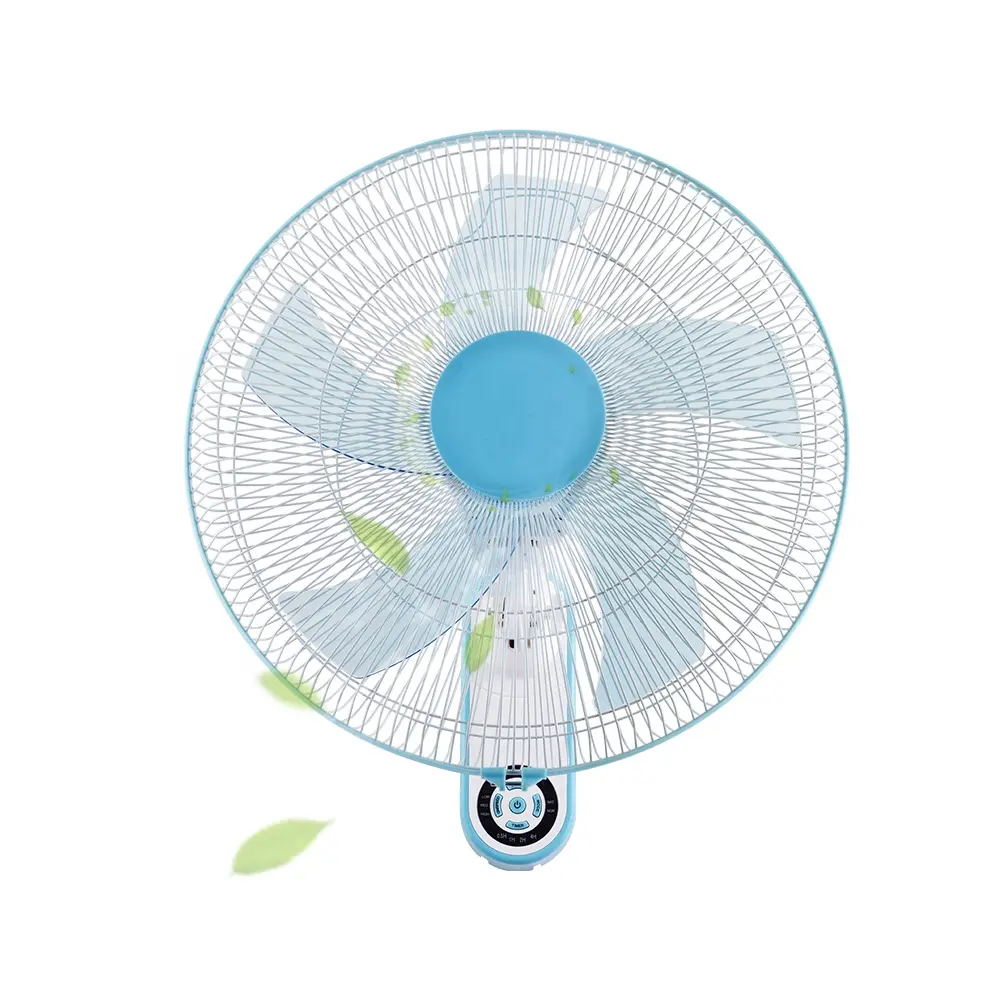 Long Life Wall Mounted Fan Small Solar Powered Rechargeable 16 18 Inch Wall Fan With Remote Control