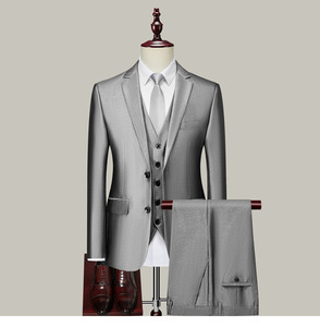 Fashion <strong>Silver</strong> Men Business <strong>Suit</strong> Set 3 Pieces Men <strong>Suits</strong> 3 Pieces Groom Wear Formal Office <strong>Suit</strong> for Men - Product Image 6