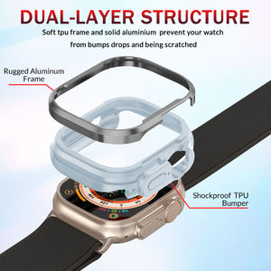 Étui antichoc de luxe pour <span class=keywords><strong>Apple</strong></span> <span class=keywords><strong>Watch</strong></span> 49/46/45/44/42/41mm Étui pare-chocs Étui robuste pour <span class=keywords><strong>Apple</strong></span> <span class=keywords><strong>Watch</strong></span> et IWatch Series10 9 <span class=keywords><strong>8</strong></span> - Product Image 2