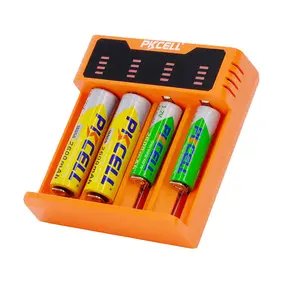 PKCELLNIMH NICD Li-ion PK-8341 rechargeable battery charger with 4 slots