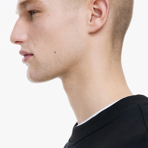 Oversized Oem Unisex Pullover Blank <b>Black</b> <b>Sweatshirt</b> Men Label logo Custom 100% Polyester Cotton Crew Neck <b>Sweatshirt</b> Wholesale - Product Image 4