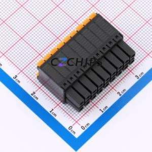 MX15EDGKNH-3.5-2*09P-BK01-Cu-A Plug-in Terminal Block P=3.5mm Connector Plug 2x9P 3.5mm Black - Product Image 2