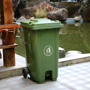 Commercial Wholesale Plastic 240 <strong>Liters</strong> Waste Bins <strong>Garbage</strong> With Pedal - Product Image 2