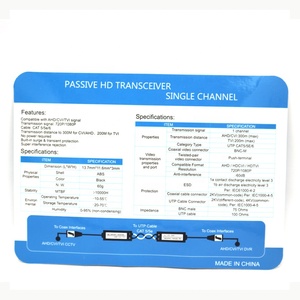 Mini CCTV BNC Kênh Đơn Thụ Động Video <span class=keywords><strong>Balun</strong></span> Kết Nối Cho HD-CVI/TVI/AHD Thu Phát Cáp RJ45 CAT5 Dữ Liệu Transmitter - Product Image 5