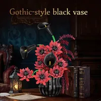 Jie Star X88057 2026 Nouveau Kit de Modélisation MOC Bouquet Sombre Décoratif Vase Fleurs Briques à Assembler Cadeau pour Adulte 885 Pièces Ensembles de Blocs de Construction
