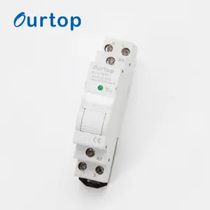 Low Voltage 35MM Mounting White Color Din Rail Latching Relay