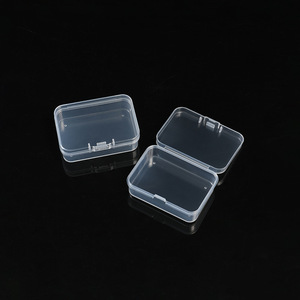 Mini Transparent Plastic Storage Box 5.5x4x2cm With Lid For Jewelry Earring Organizer Desktop Container - Product Image 4