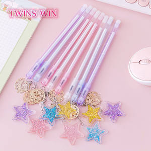 Bolígrafo con Colgante de Estrella <span class=keywords><strong>Atrapasueños</strong></span> de Dibujos Animados, Estilo Femenino y Lindo, Bolígrafo con Cadena, Bolígrafos para Estudiantes, Bolígrafo de Gel 2695 - Product Image 5