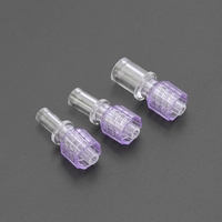Alta calidad I T Y en forma de L codo tipo T giratorio móvil macho Luer Lock conector de plástico para tubos de manguera