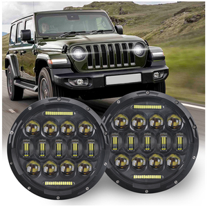 Phares LED de haute qualité Loyo 75 Watts, puces 5D, phare LED rond de 7 pouces pour Jeep Wrangler Jk, faisceau haut/bas - Product Image 5