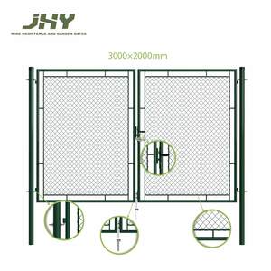 Puerta de esgrima de cadena de malla de alambre de jardín/Patio resistente de calidad de Venta caliente de <span class=keywords><strong>3x2</strong></span> m - Product Image 5