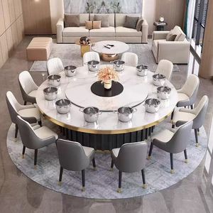 Tavolo da Pranzo di Lusso con Piattaforma Girevole Automatica per Casa, Ristorante e Uso Commerciale - Product Image 4