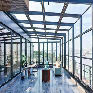 Verrière en profilés aluminium, jardin d'hiver et maison de soleil avec toit en polycarbonate - Product Image 3