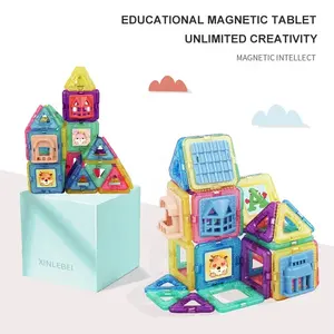 Juguetes Educativos en 3D para niños, bloques de construcción magnéticos, juegos de apilamiento DIY de bloques de construcción, juguetes de construcción de eje interior
