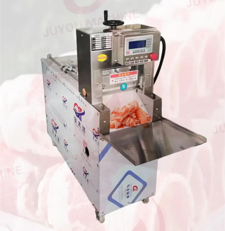 JUYOU, коммерческая машина для резки замороженного мяса говядины, бекона, автоматическая машина для резки мяса, рулет для говядины, машина для нарезки