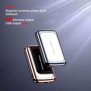 新产品创意2023迷你便携式无线充电器5000毫安定制电源组磁性便携式充电器电源组 - Product Image 2
