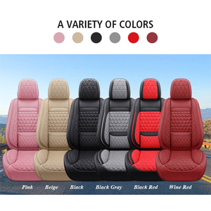 Fundas de Asiento de Cuero de Lujo para Automóvil, Color Personalizado, con Soporte Lumbar, Accesorio Universal para Estados Unidos, Transpirables y Protectoras - Product Image 6