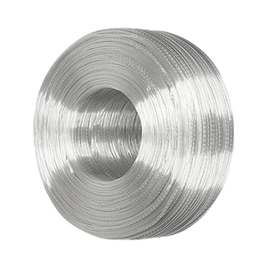 Cordon d'alimentation électrique plat en PVC transparent Standard de l'UE 2*0.75mm2 fil de cuivre toronné rouleau Flexible solide 24awg/18awg nu - Product Image 1
