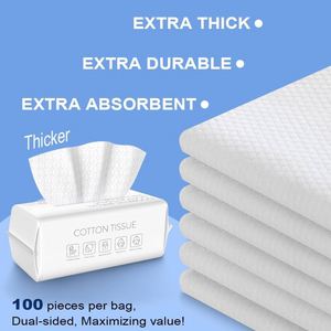 Biodegradable Cotton Home <b>Tissues</b> - Super Absorbent Single-Layer Facial <b>Paper</b> for Sustainable Living - Product Image 4