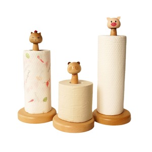 Porte-serviettes en papier vertical créatif à thème animalier <span class=keywords><strong>de</strong></span> dessin animé, support <span class=keywords><strong>de</strong></span> rangement pour chiffons pour paresseux, en <span class=keywords><strong>bois</strong></span>, pour rouleaux <span class=keywords><strong>de</strong></span> papier - Product Image 1