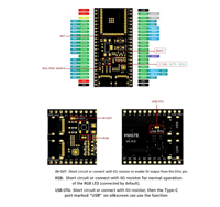 Carte de développement ESP32-S3 Wi-Fi et BLE, module MCU double cœur 32 bits, compatible avec le projet de robot vocal IA XiaoZhi