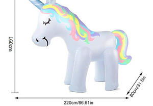 गेंडा छिड़काव पानी खिलौने बच्चों और वयस्कों के लिए <span class=keywords><strong>Inflatable</strong></span> आउटडोर यार्ड छिड़काव छप खेलने लॉन पानी स्प्रे खिलौना - Product Image 2