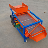 Machine de calibrage de graines Agricon à aspiration d'air, tamis double couche, 3kW 220V, capacité de 1000-3000kg/h, pour le calibrage de cacahuètes, de soja et de maïs