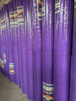 Rouleau de grillage soudé galvanisé à mailles carrées pour clôtures, sols de serres et couvertures de sous-sols