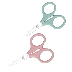 Ciseaux portables en céramique pour bébés, tondeuses à sourcils anti-rouille, tondeuses à poils de nez à pointe ronde, petits outils de beauté pour - Product Image 4