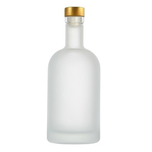 Botellas de vidrio de fábrica personalizadas Whisky <span class=keywords><strong>Vodka</strong></span> Spirits 200ml 375ml 500ml 750ml Capacidad Opciones de color de chapado esmerilado transparente - Product Image 6