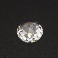 Excellente forme ronde dos plat rose coupe moissanite diamant GRA certificat DEF couleur blanc moissanite pierre en vrac en gros