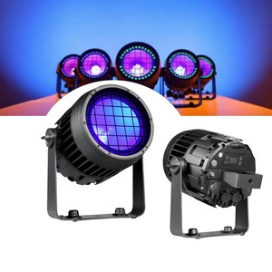 Faro LED EPIC PAR IP65 Impermeabile DMX512 RGBALC con Base E27, Anello Halo RGB Indipendente e Fascio Luminoso - Product Image 1