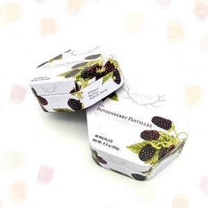 Boîte en métal hexagonale unique, hermétique et résistante aux enfants, pour bonbons gélifiés, emballage en métal avec marque personnalisée - Product Image 3