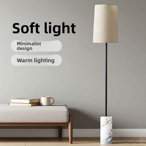 Lampe de sol en pierre de style rétro nordique américain avec finition en <span class=keywords><strong>travertin</strong></span> de style Wabi-Sabi pour salon, chambre à coucher, bureau - Product Image 3