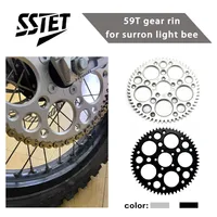 RECHY - Anneau d'engrenage pour Surron Light Bee59T avec couple accru, matériau 7075, épaisseur 62 mm, pièces Surron Light Bee, pièces LBX