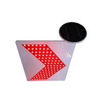 CE-zertifiziertes Solar-LED-Verkehrs pfeilschild mit hoher Helligkeit Rechteck-Not warnleuchte mit weißem Reflektor