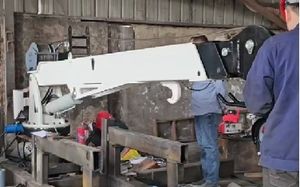 5.5 톤 해양 고정 유압 스트레이트 암 크레인 장착 원격 제어 - Product Image 4