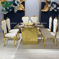Chaises de salle à manger modernes en cuir doré avec boutons en cristal, dossier festonné, style royal, pour hôtel, extérieur, appartement, villa