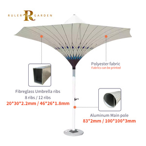 <span class=keywords><strong>Parasol</strong></span> de jardin commercial robuste <span class=keywords><strong>pour</strong></span> restaurant et café, auvent extérieur pliant en forme de fleur de tulipe - Product Image 3
