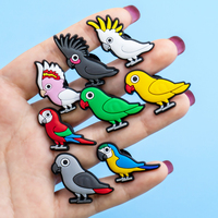Nouvelle Génération de Breloques pour Chaussures Oes, Animaux Mignons Kawaii, Oiseaux Colorés, Décorations pour Sabots et Chaussures à Trous, pour Femmes
