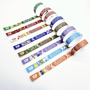 RFID Wristbands with NFC Function Custom Logo Printed Bracelet Waterproof Tyvek Wristband for Event Party Supplies