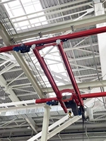 Système de pont roulant suspendu modulaire à double poutre flexible et personnalisable 1t 2t 32 tonnes Marque Anbo pour atelier Garantie 1 an